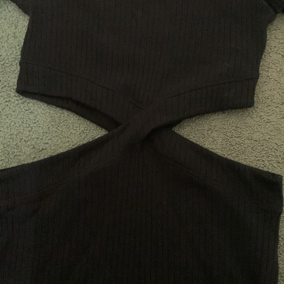 FACTORIE BLACK BODYCON DRESS WITH CUT OUT WAIST SIZE XL - Picture 5 of 11